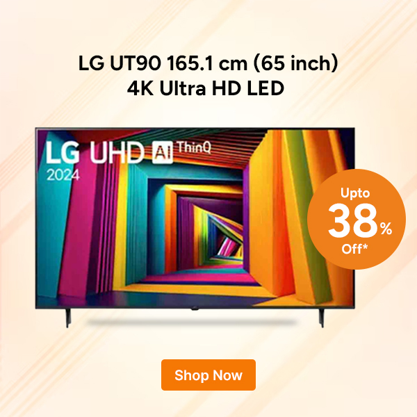 LG UT90 190.5 cm (75 inch) 4K Ultra HD LED WebOS TV with Filmmaker Mode (2024 model, 75UT90506LB)
