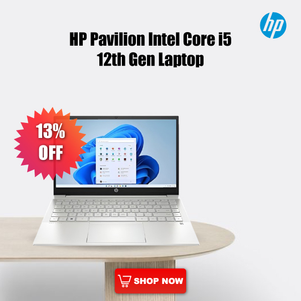 HP Pavilion 14-dv2153TU Intel Core i5 12th Gen (16GB, 1TB, Windows 11 Home, MS Office 2021, Natural Silver, 8Y2S3PA)